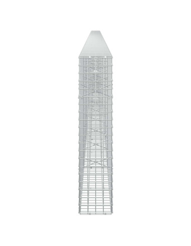 Gabione con filo da 5 mm e rete da 5x5 cm 900x20x100 cm