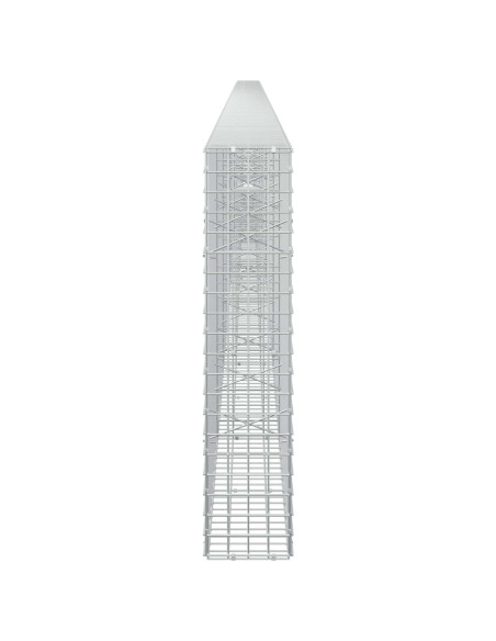 Gabione con filo da 5 mm e rete da 5x5 cm 900x20x100 cm