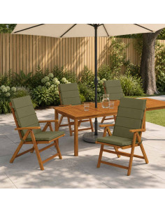 Cuscini Bhair Alto Schienale in 4 Pezzi GEMERT 100% Poliestere