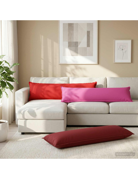 Cuscino con cuscino HOUTEN 2 pz Rosso Vino Poliestere