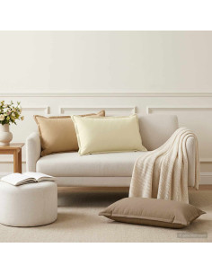 Cuscino con cuscino HOUTEN 6 pz Beige Poliestere