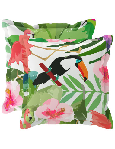 Cuscino con cuscino HOUTEN 2 pz Multicolore Poliestere