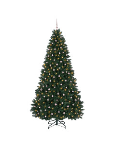 Albero di Natale artificiale verde scuro con palline 300 cm 2