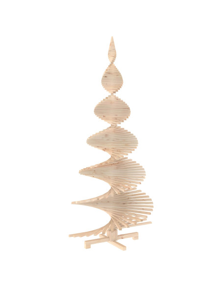 Albero di Natale in legno KOTKA 240 cm Legno Massello di Pino