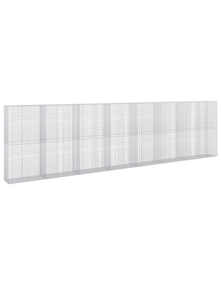 Gabione con filo da 3,5 mm e rete da 5x2,5 cm 750x50x200 cm