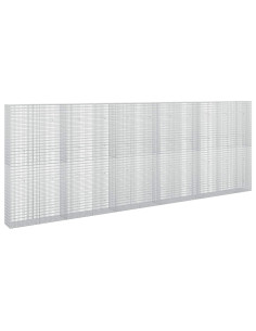 Gabione con filo da 3,5 mm e rete da 5x2,5 cm 550x30x200 cm 2