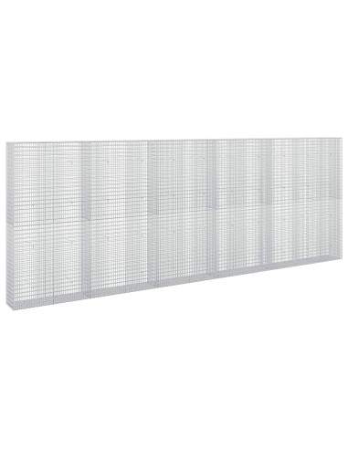 Gabione con filo da 3,5 mm e rete da 5x2,5 cm 550x30x200 cm