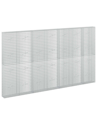 Gabione con filo da 3,5 mm e rete da 5x2,5 cm 350x20x200 cm