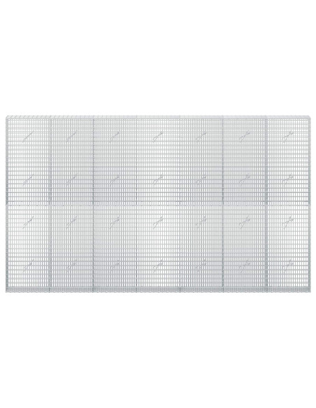 Gabione con filo da 3,5 mm e rete da 5x2,5 cm 350x20x200 cm
