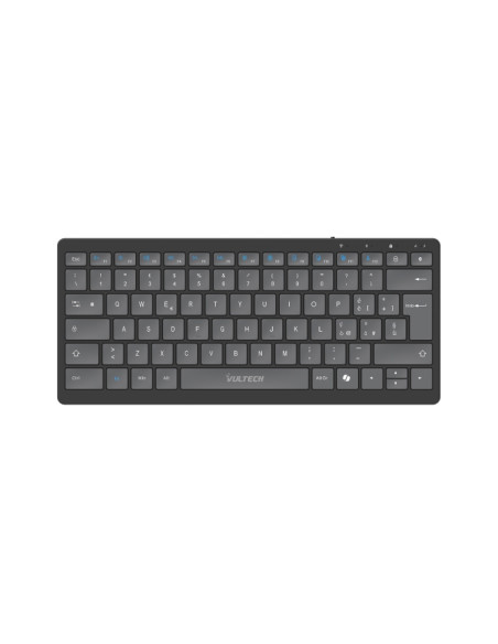 VULTECH TASTIERA MINI, SLIM, WIRELESS E BLUETOOTH, TASTI LOW PROFILE A FORBICE, BATTERIA INTEGRATA R