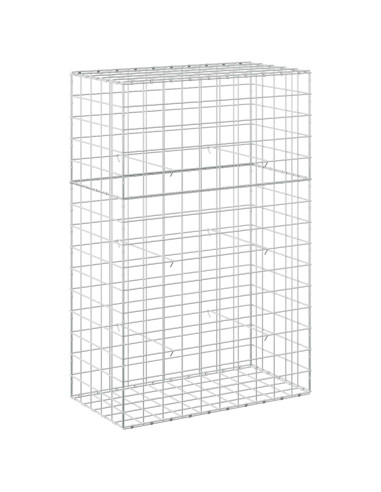 Gabione con filo da 5 mm e rete 10x10 cm 50x100x150 cm