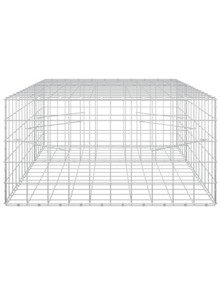 Gabione con filo da 5 mm e rete 10x10 cm 150x100x50 cm