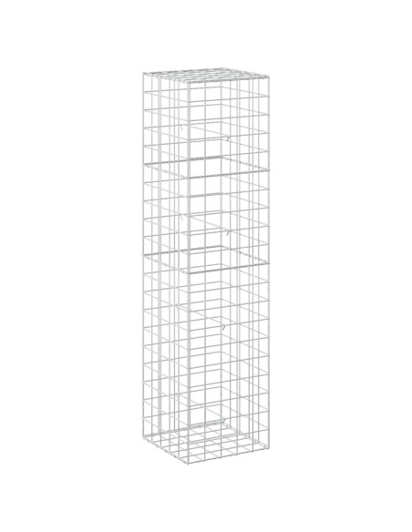 Gabione con filo da 5 mm e rete 10x10 cm 50x50x200 cm