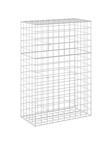 Gabione con filo da 5 mm e rete 10x10 cm 100x50x150 cm