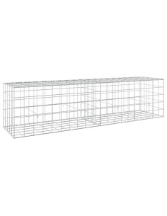 Gabione con filo da 5 mm e rete 10x10 cm 200x50x50 cm 2