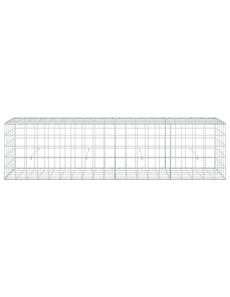Gabione con filo da 5 mm e rete 10x10 cm 200x50x50 cm