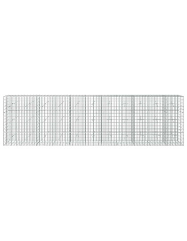 Gabione con Filo da 3,5 mm e Rete da 5x10 cm 550x20x150 cm
