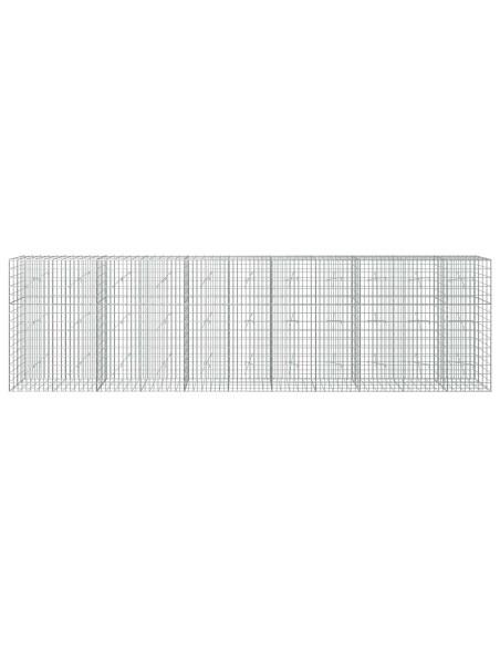 Gabione con Filo da 3,5 mm e Rete da 5x10 cm 550x20x150 cm