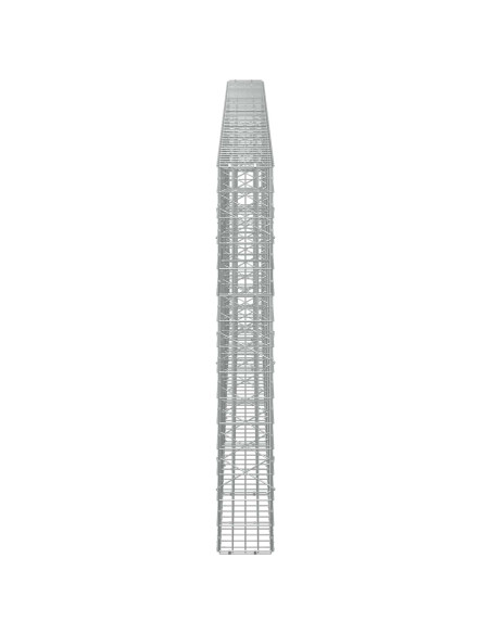 Gabione con Filo da 3,5 mm e Rete da 5x10 cm 550x20x150 cm