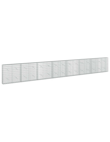 Gabione con Filo da 5 mm e Rete da 5x10 cm 750x20x100 cm