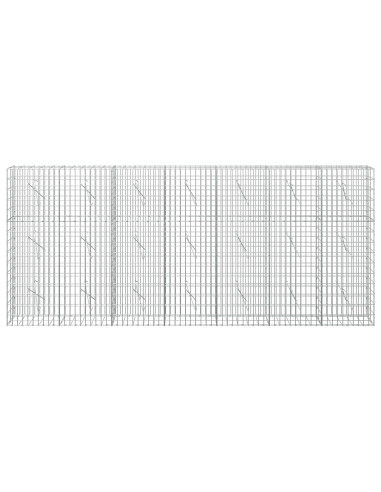 Gabione con Filo da 3,5 mm e Rete da 5x10 cm 350x10x150 cm
