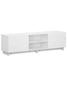 Supporto TV 140 x 34,5 x 40 cm Bianco Legno ingegnerizzato 2