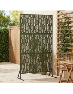 Schermo per Privacy 100 x 50 x 180 cm Acciaio Verde Oliva
