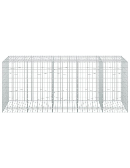Gabione con Filo da 3,5 mm e Rete da 5x10 cm 250x100x100 cm