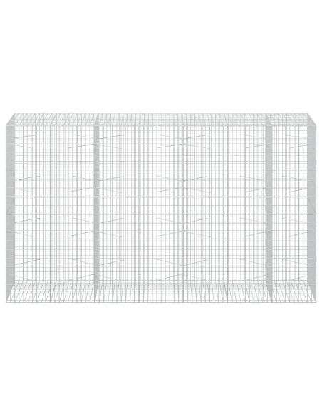 Gabione con Filo da 3,5 mm e Rete da 5x10 cm 350x100x200 cm