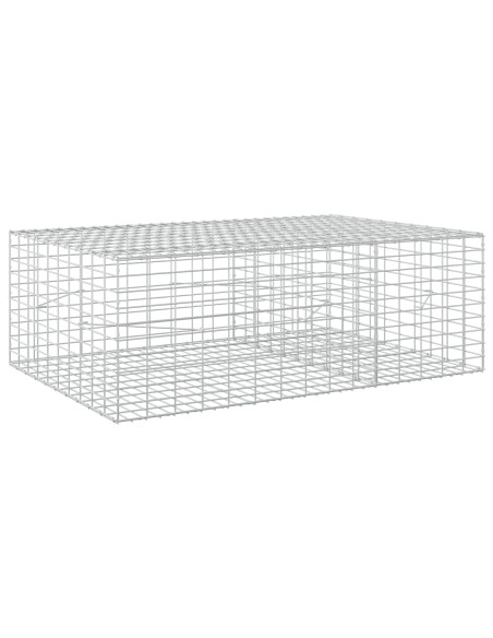 Gabione con Filo da 3,5 mm e Rete da 5x10 cm 150x100x50 cm