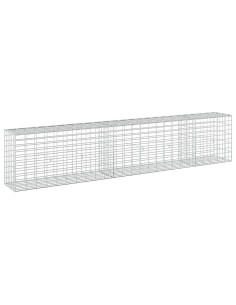 Gabione con Filo da 3,5 mm e Rete da 5x10 cm 250x30x50 cm 2