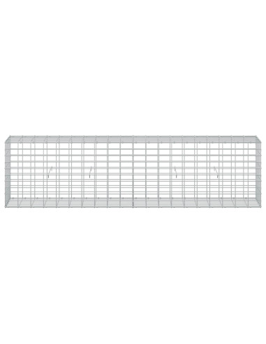 Gabione con Filo da 3,5 mm e Rete da 5x10 cm 200x30x50 cm