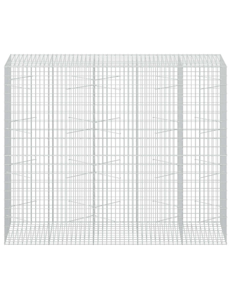Gabione con Filo da 3,5 mm e Rete da 5x10 cm 250x100x200 cm