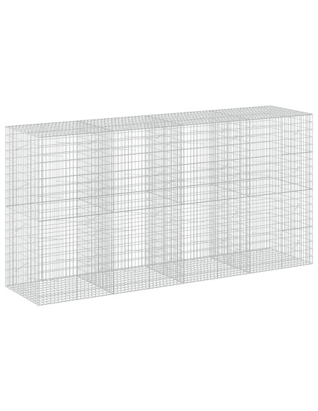 Gabione con Filo da 3,5 mm e Rete da 5x10 cm 400x100x200 cm