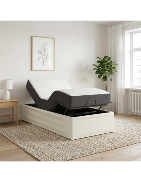 Telaio Letto Elettrico Regolabile Bianco 200 x 80 x 33,5 cm