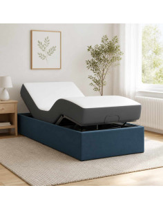 Telaio Letto Elettrico Regolabile Blu 200 x 70 x 33,5 cm