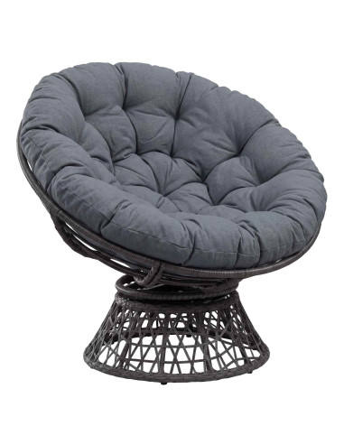 Cuscino per Sedia Papasan VIANEN 100% Poliestere Blu
