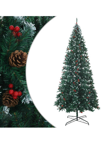 Albero di Natale artificiale 500 cm PVC e Acciaio