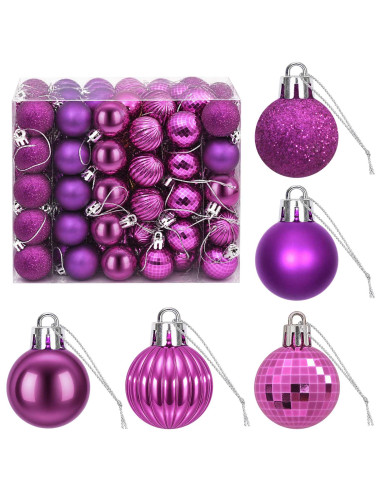 Set di Palline di Natale 150 pz Lillà 3 cm Polistirolo