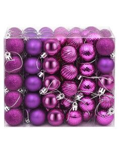 Set di Palline di Natale 150 pz Lillà 3 cm Polistirolo 2