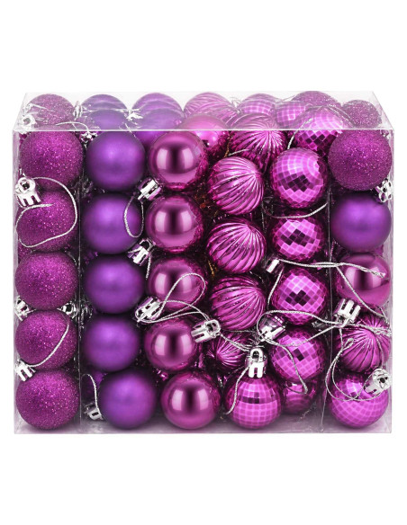 Set di Palline di Natale 150 pz Lillà 3 cm Polistirolo