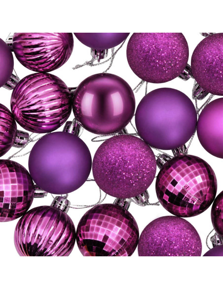 Set di Palline di Natale 150 pz Lillà 3 cm Polistirolo
