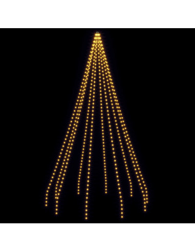 Ghirlande luminose per alberi di Natale Verde 500 cm PVC