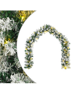 Ghirlanda di Natale Bianco 270 cm PVC 50 LED 2