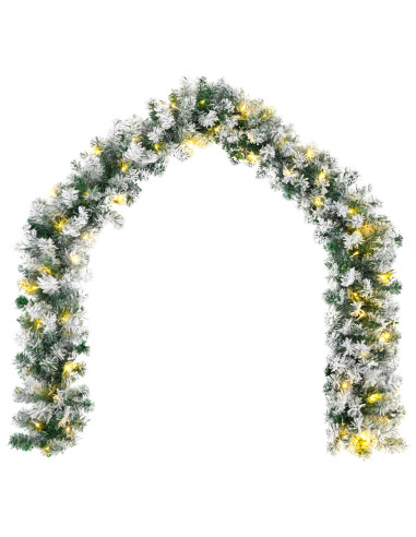 Ghirlanda di Natale Bianco 270 cm PVC 50 LED