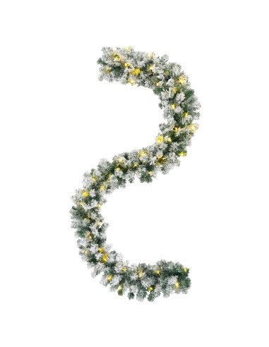 Ghirlanda di Natale Bianco 270 cm PVC 50 LED