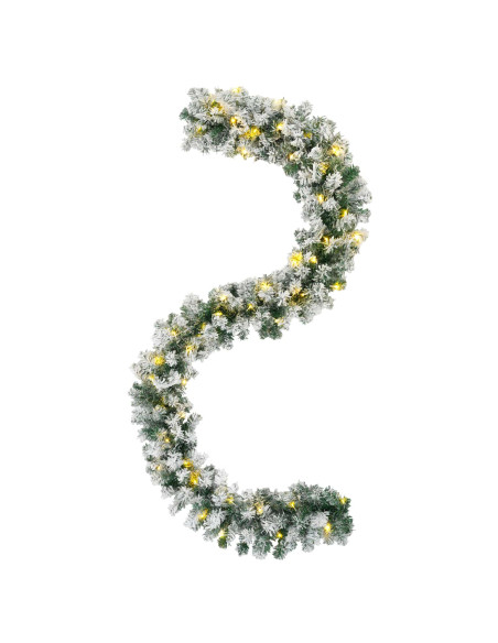 Ghirlanda di Natale Bianco 270 cm PVC 50 LED
