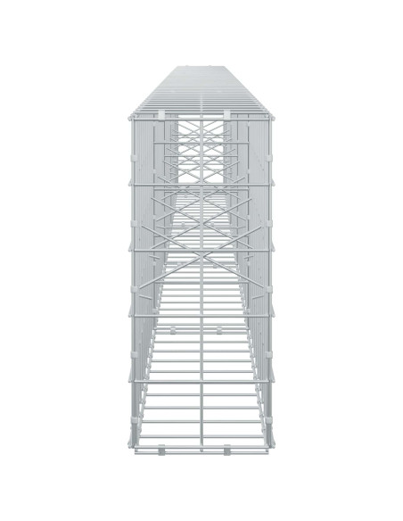 Gabione con Filo da 3,5 mm e Rete da 10x10 cm 450x20x50 cm