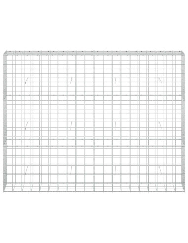 Gabione con Filo da 3,5 mm e Rete da 10x10 cm 200x30x150 cm