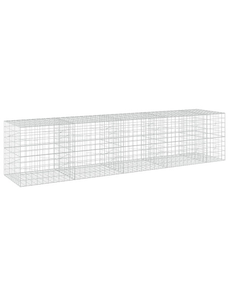 Gabione con Filo da 3,5 mm e Rete da 10x10 cm 450x100x100 cm